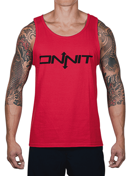 Onnit Type Tank Top Red/Black