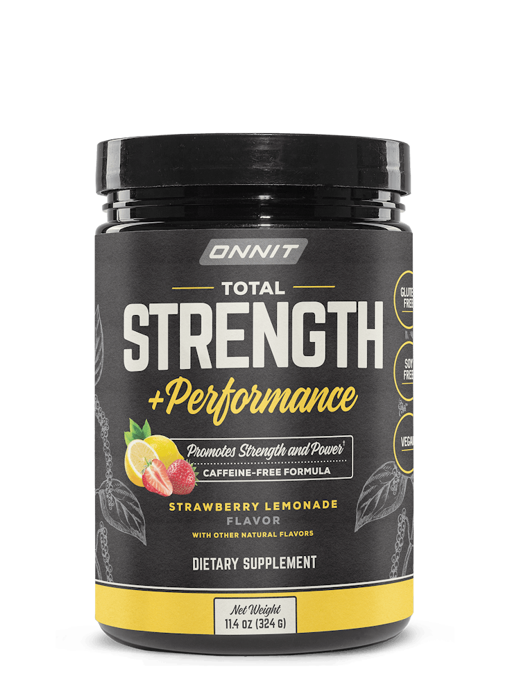 Total Strength+ Stimulantfree Preworkout Powder Onnit