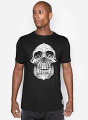 Chimp Skull Bamboo T-Shirt Hero Image