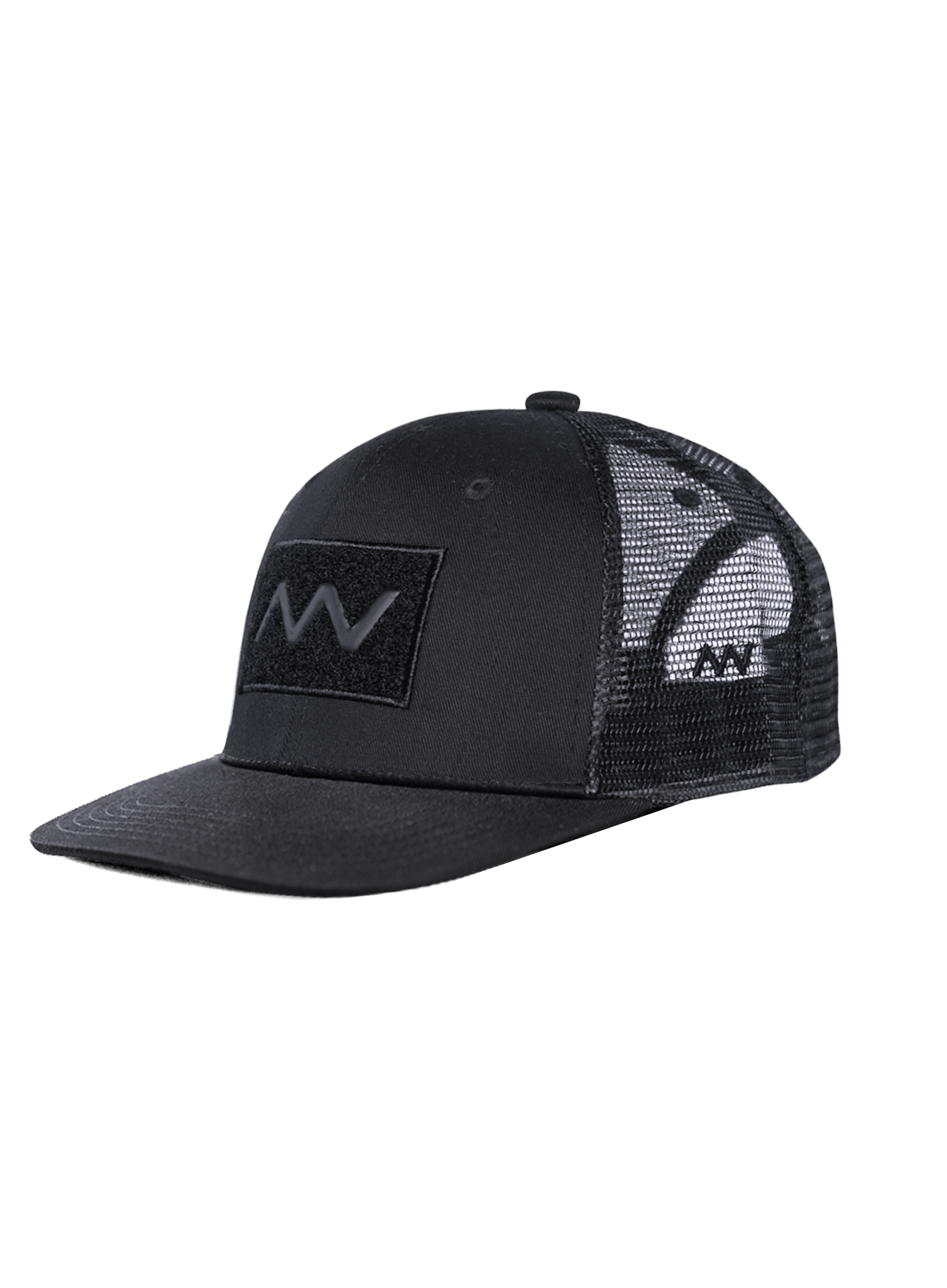 grey and black trucker cap