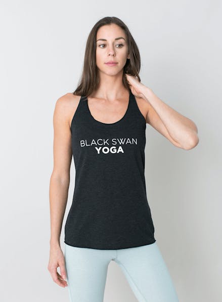 Black Swan Yoga Racerback Black/White
