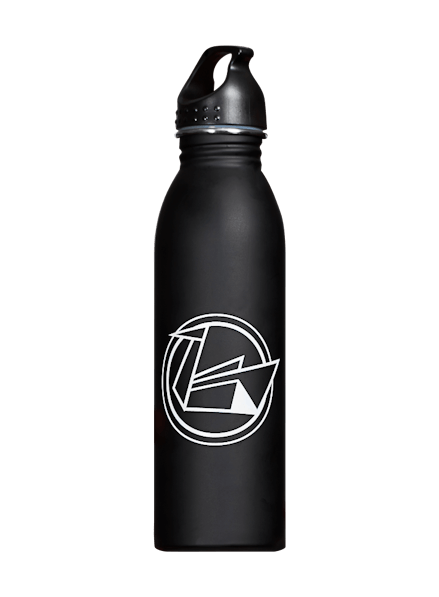 Black Swan Yoga Water Bottle Black/White