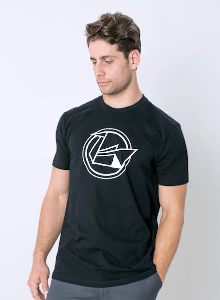 Black Swan Logo T-Shirt Black/White