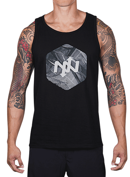 Hex Broken Waves Tank Top Black