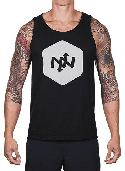 Hex Two-Tone Tank Top Black/Lt Gray