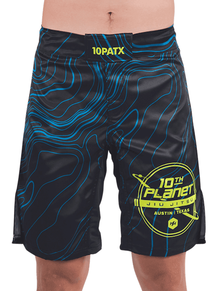 10PATX Takedown Boardshorts Blue Topography/Green