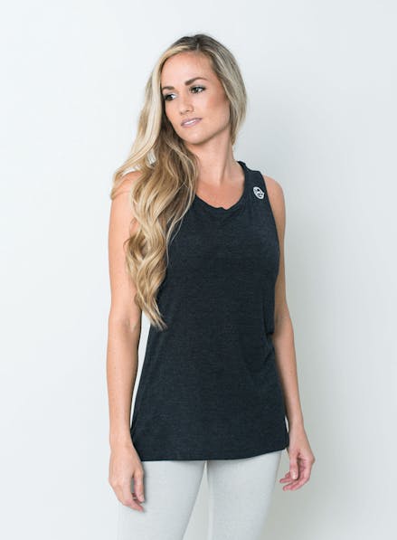 BSY Align Muscle Tee Black Heather
