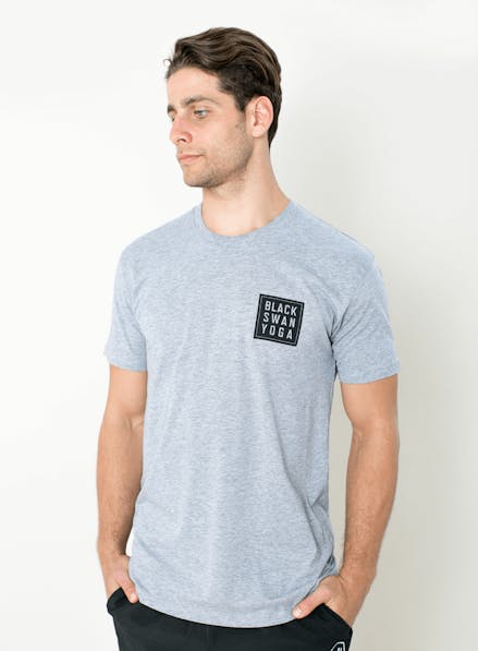BSY Block Logo T-Shirt Gray Heather