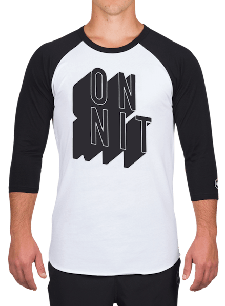 Full Tilt Raglan Longsleeve T-Shirt White/Black