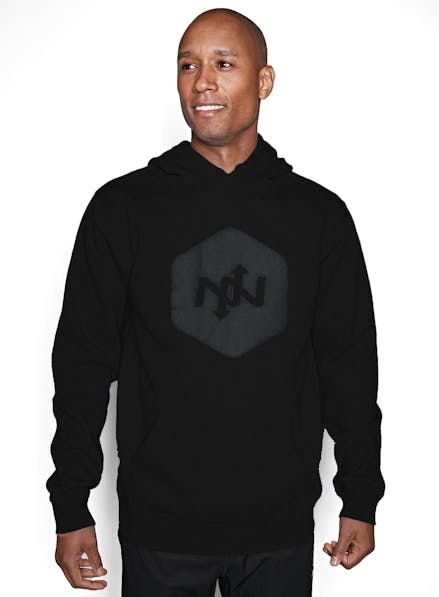 Hex Contact Pullover Hoodie Black/Charcoal