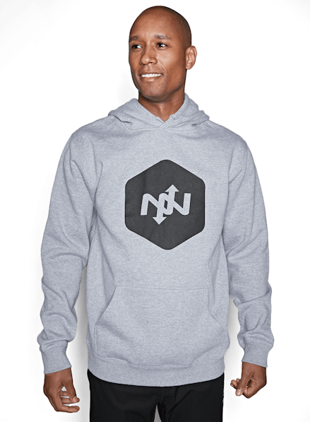 Hex Contact Pullover Hoodie Gray Heather/Black