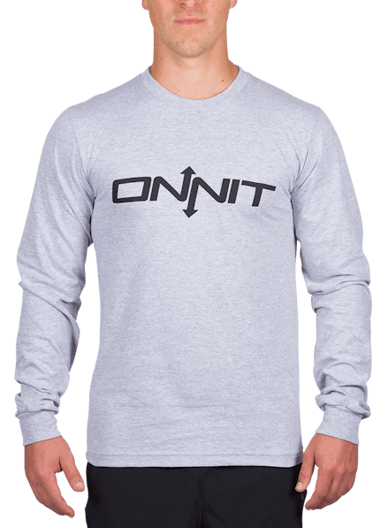 Onnit Type Longsleeve T-Shirt Gray Heather/Black