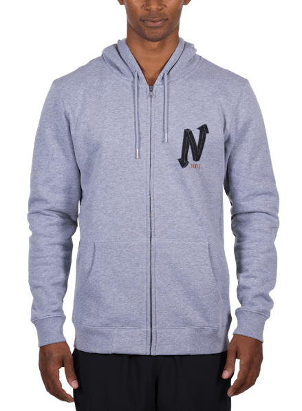 Onward & Upward Zip Hoodie Gray Heather/Black