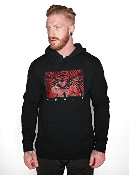 Primal Eyes Pullover Hoodie Black/Red