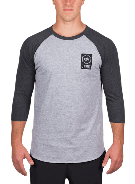Lock Up Raglan Longsleeve T-Shirt Gray Heather/Charcoal