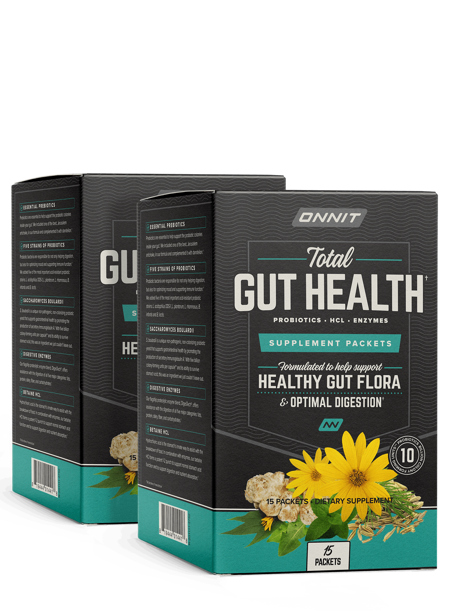 Onnit　Health　GUT　Gut　HEALTH™:　Total　Probiotics　Supplement　with