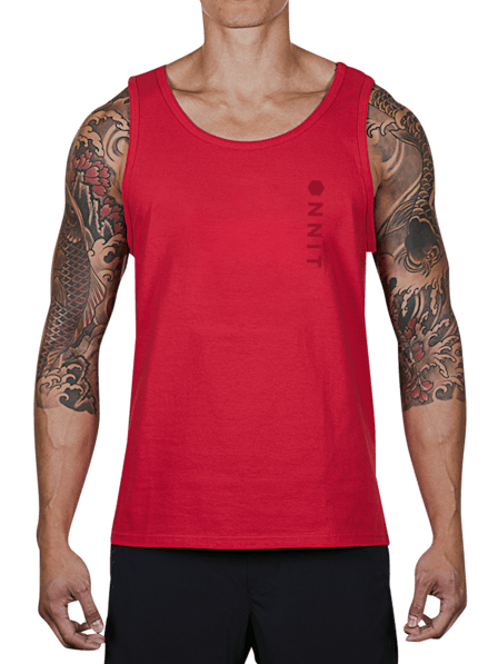Hardware Vert Tank Top Red/Tonal