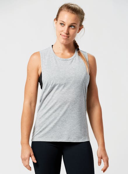 Hardware Vert Muscle Tee Gray Heather/Black