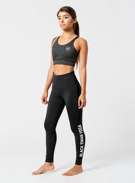 BSY Hi-Waist Performance Legging Black/White