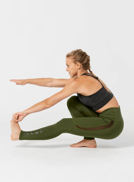 Virus x Onnit Hi-Waist Performance Legging Olive/Black