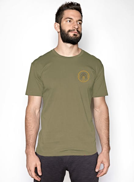 Geo Ape T-Shirt Army/Gold