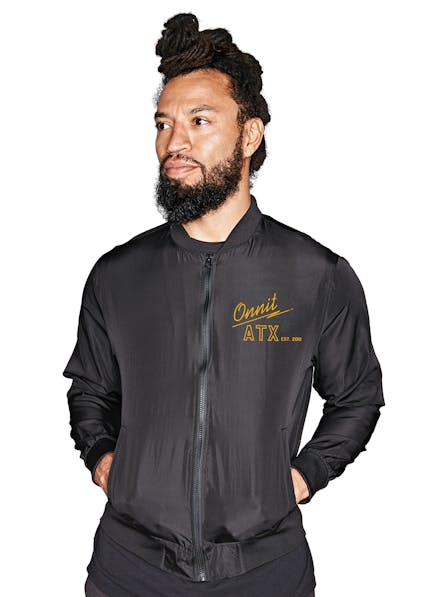 Tiger Charge Bomb Windbreaker Black/Gold