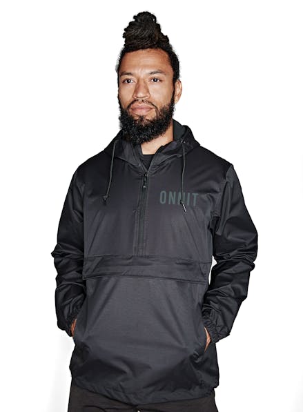 Onnit Logo Windbreaker Black/Gray