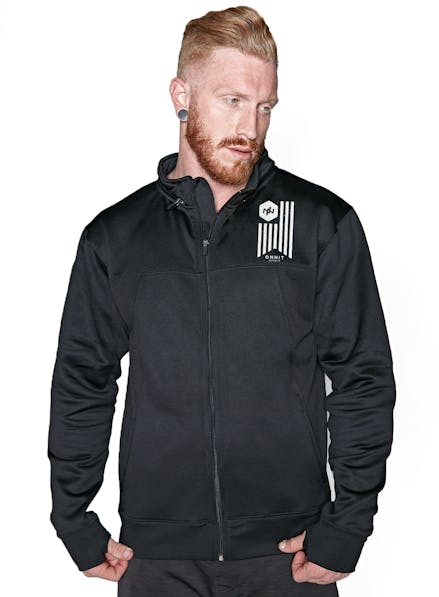Banner Tech-Zip Jacket Black/White