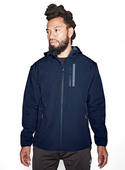 Straight Up Soft Shell Zip Jacket Navy/Blue