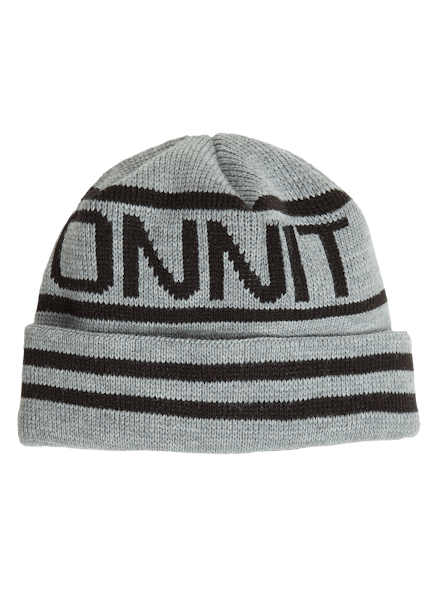 Striped Team Beanie Gray/Black