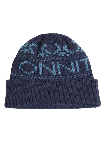 Onnit Fair Isle Beanie Navy/ Light Blue