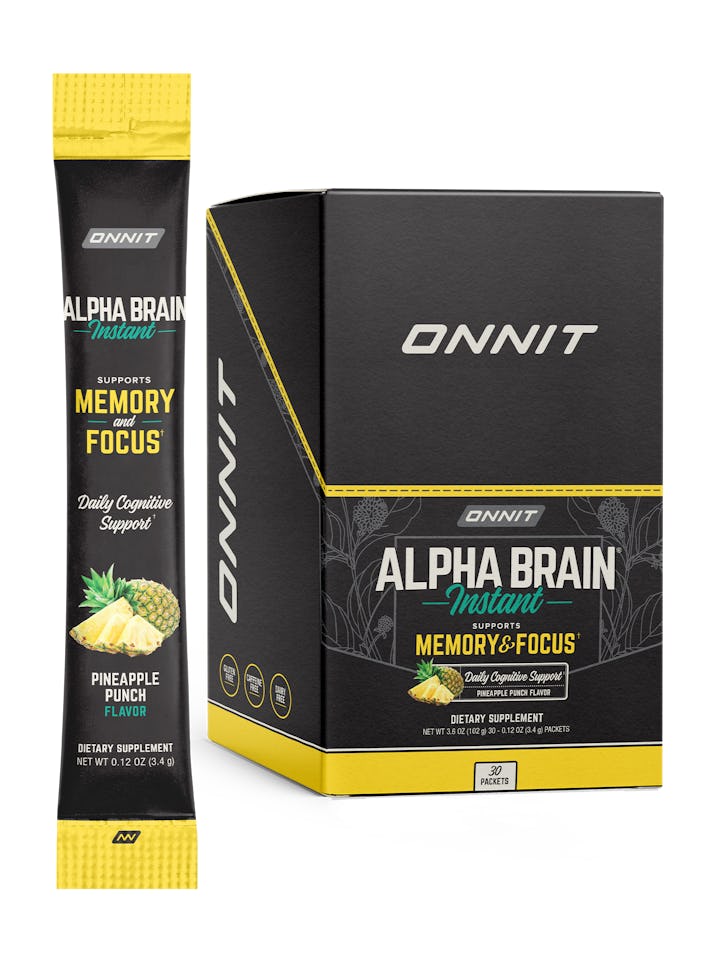 Onnit Pineapple Punch Alpha Brain Instant Dietary Supplement