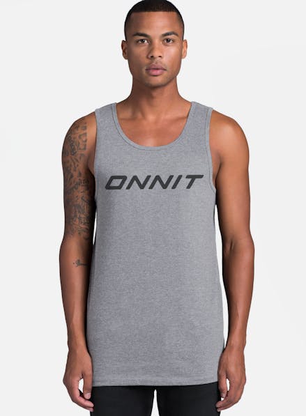 Banded Helix Vert Tank - Heather Gray/Gray