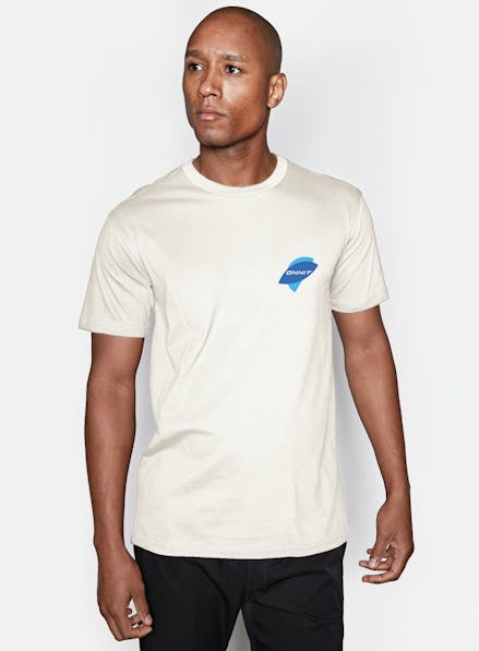 Fractal T-Shirt Off-White/Blue