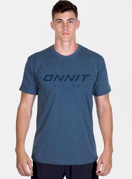 Onnit All You Tri-Blend T-Shirt Heather Navy/Navy