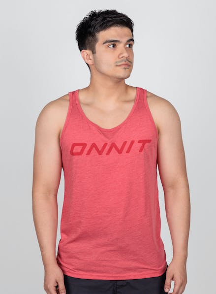 Banded Helix Vert Tank Red/Triblend