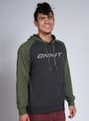 Onnit Type Raglan Pullover Hoodie Charcoal/Military