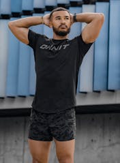 Onnit Type Drop Hem Performance T-Shirt Hero Image