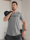 Onnit Type Drop Hem Performance T-Shirt Stonewash/Black