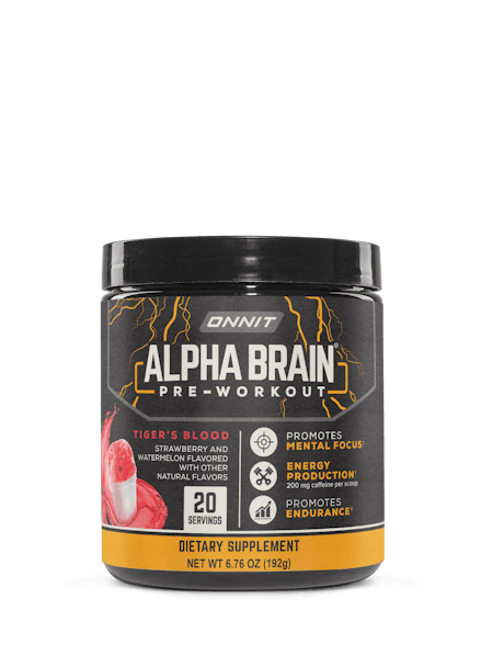 Amazon - Alpha BRAIN® Pre-Workout - Tiger's Blood (20 Serving Tub)