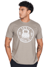 Badge T-Shirt - Orangutan Gray/White