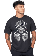 Bigfoot Metalhead T Shirt Hero Image