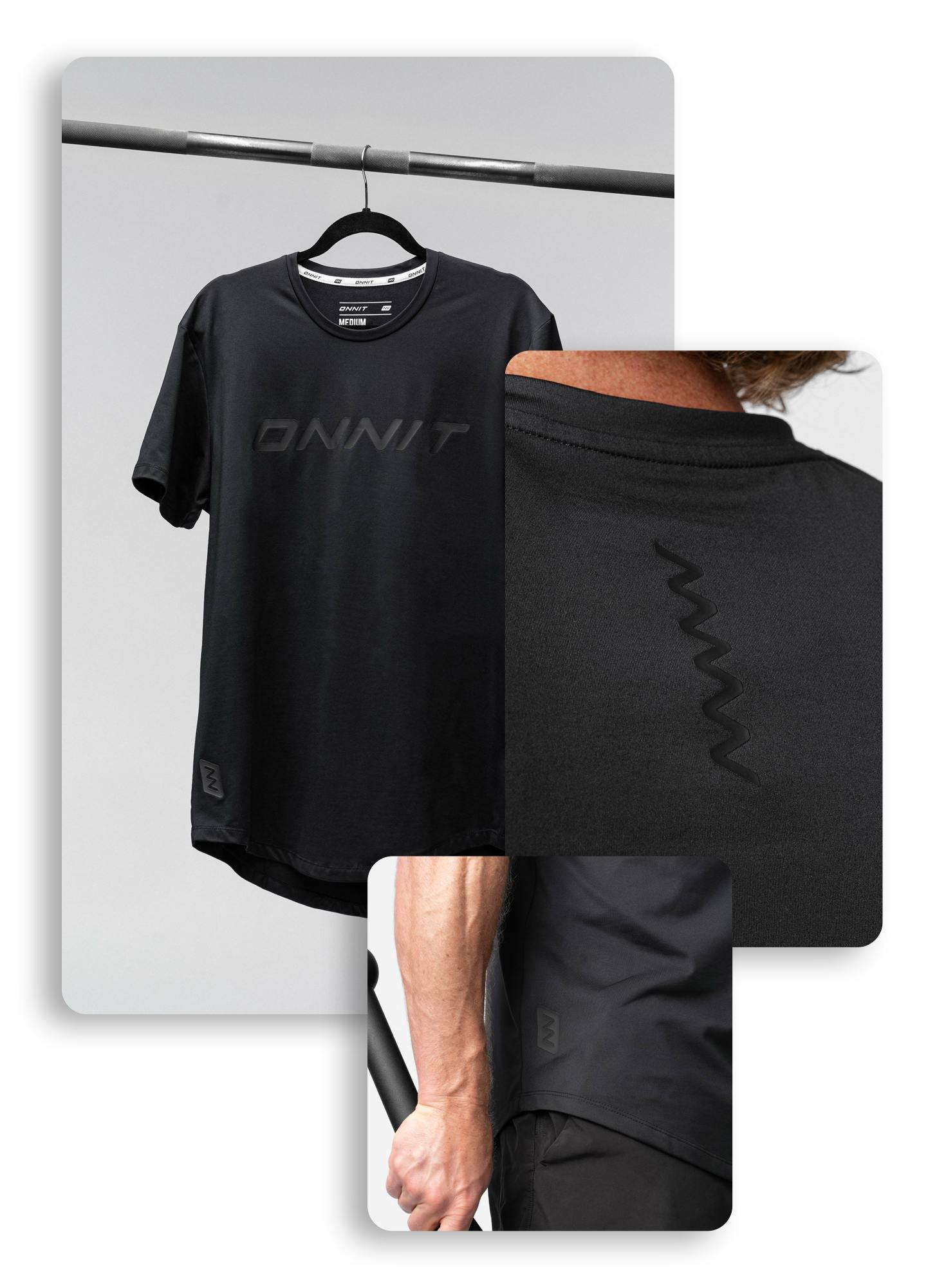 Onnit Type Drop Hem Performance T-Shirt Bonus Image