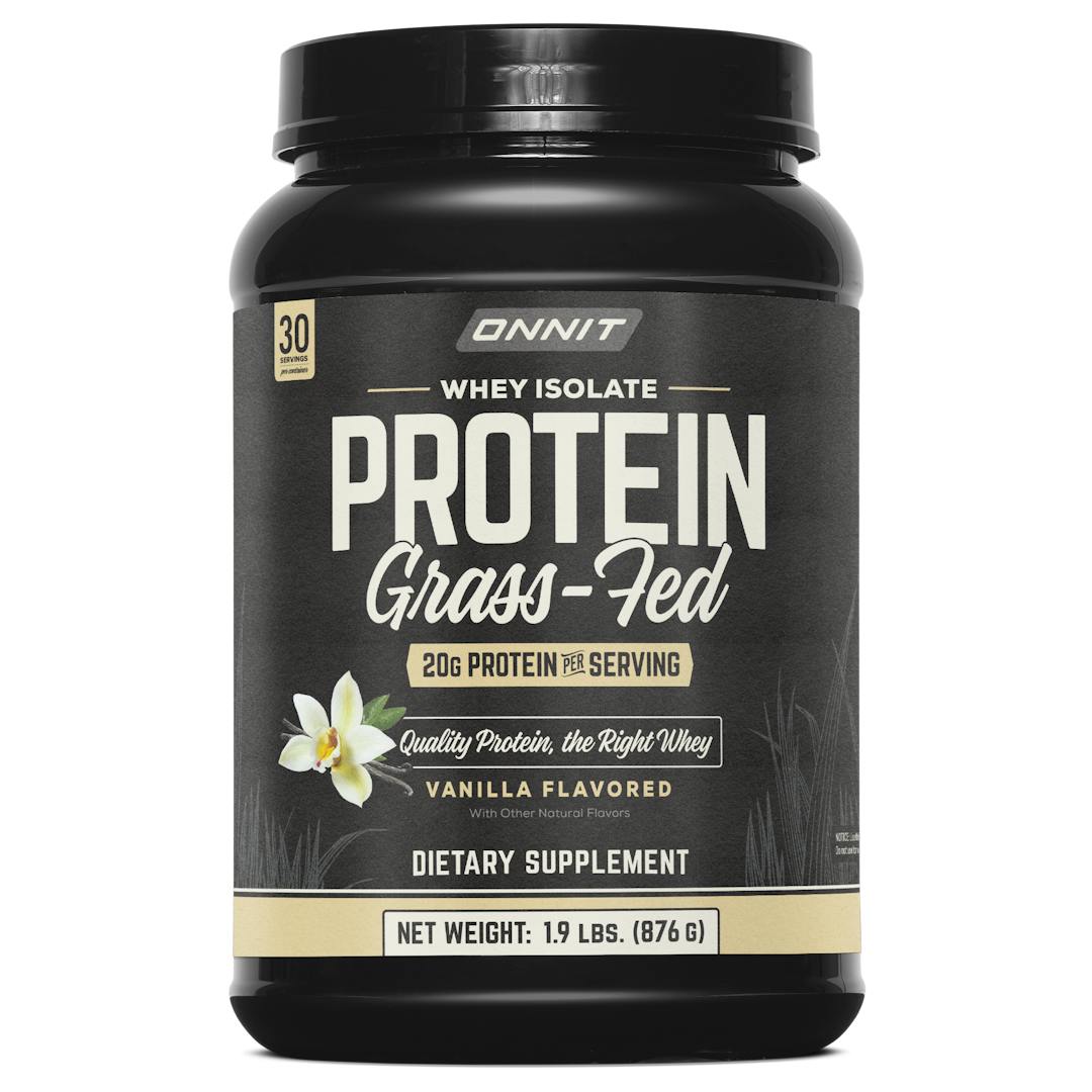 Grass Fed Whey Isolate Protein - Vanilla (30 Serving Tub)