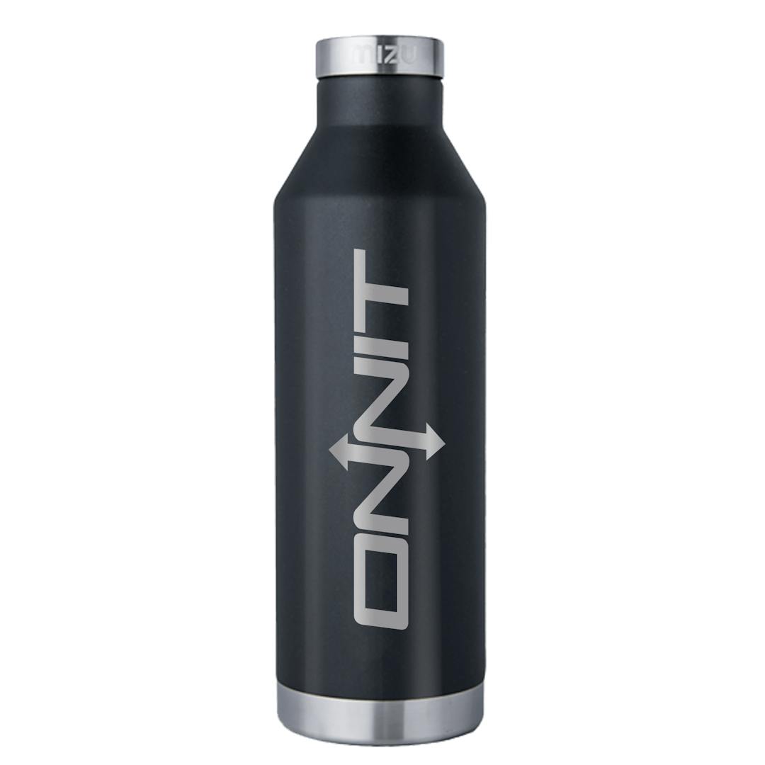 Onnit x MIZU V8 Insulated Water Bottle Black/Gray - One Size