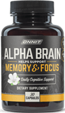 Bottles of Alpha brain.