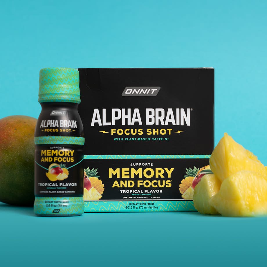 Onnit Natural Peach Flavor Alpha Brain Instant Memory and Focus